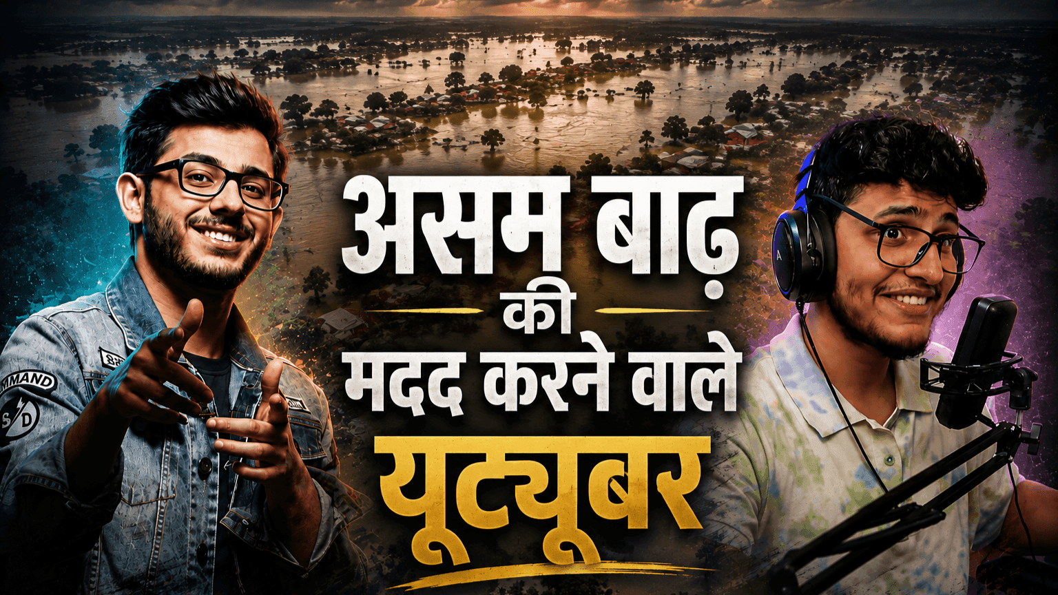 असम बाढ़ पीड़ितों की मदद के लिए जुटे भारत के मशहूर यूट्यूबर