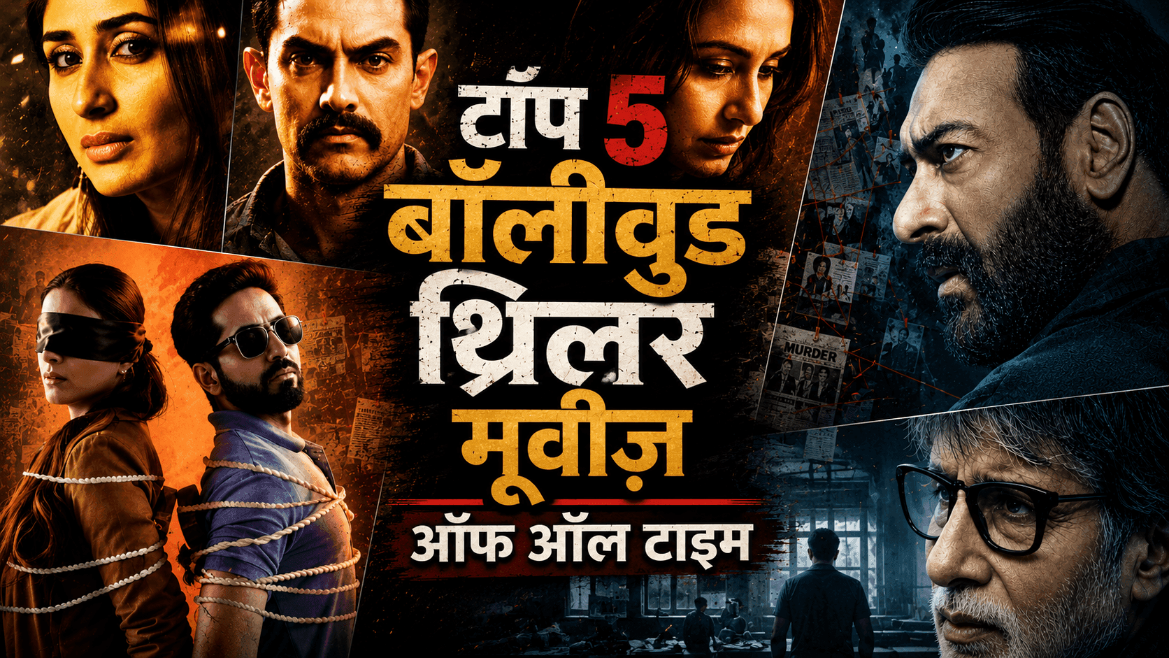 रहस्य और रोमांच की 5 सबसे बेहतरीन थ्रिलर फिल्में 