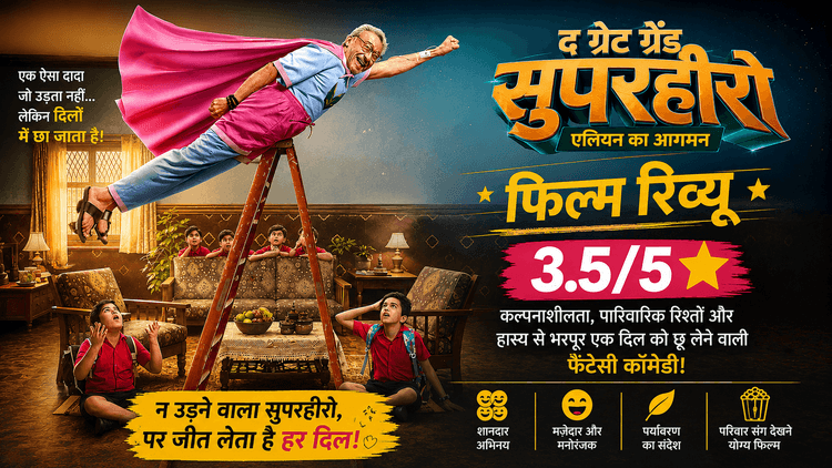 The Great Grand Superhero Review: बच्चों और दादा की दिलचस्प कहानी